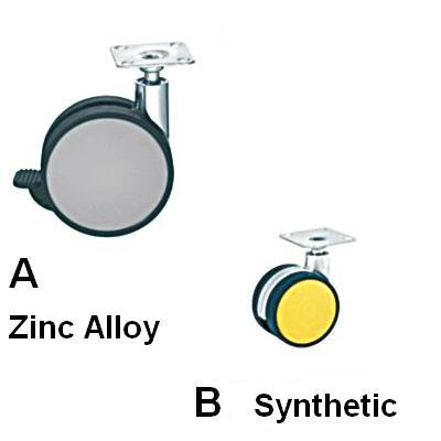 4# Plate Stem Furniture Caster